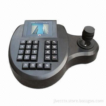 3D Keyboard for PTZ Dome Cameras with 9V Direct Current and Aluminum Alloy Panel